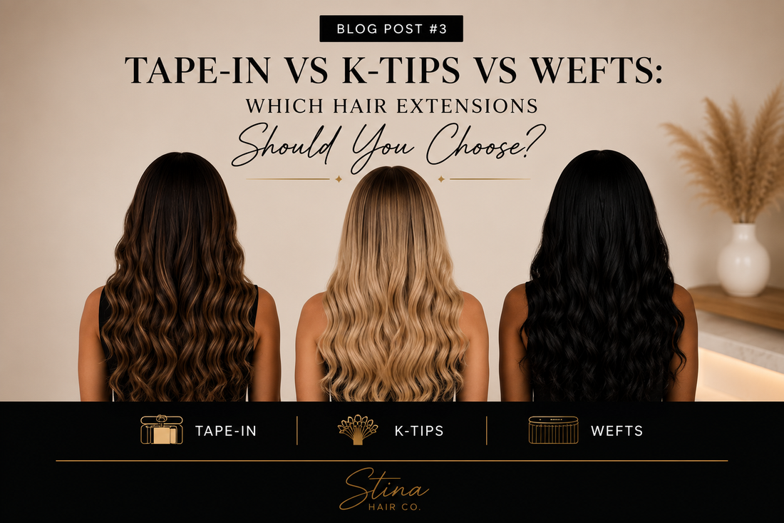 Tape-In vs K-Tips vs Wefts: Which Hair Extensions Should You Choose?