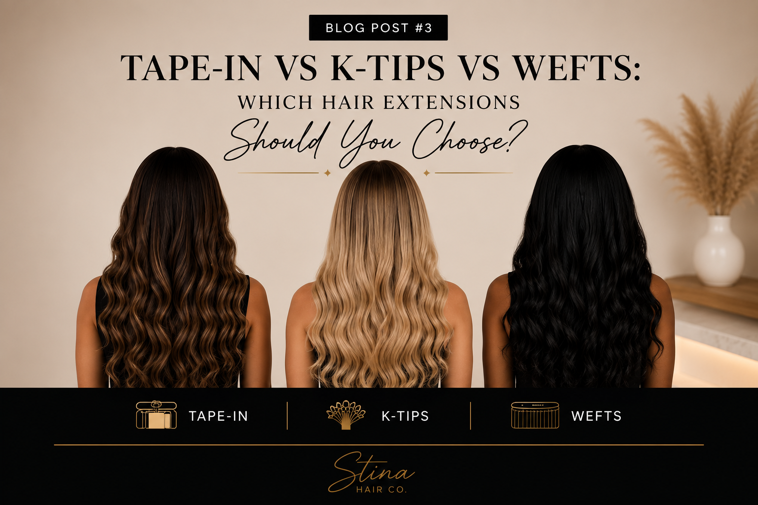 Tape-In vs K-Tips vs Wefts: Which Hair Extensions Should You Choose?