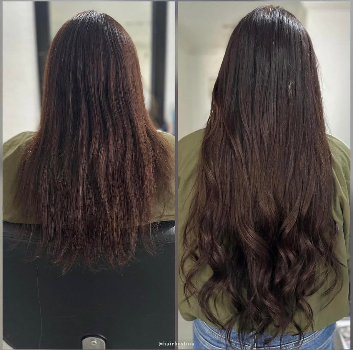 Client hair extension transformation — Stina Hair Co.