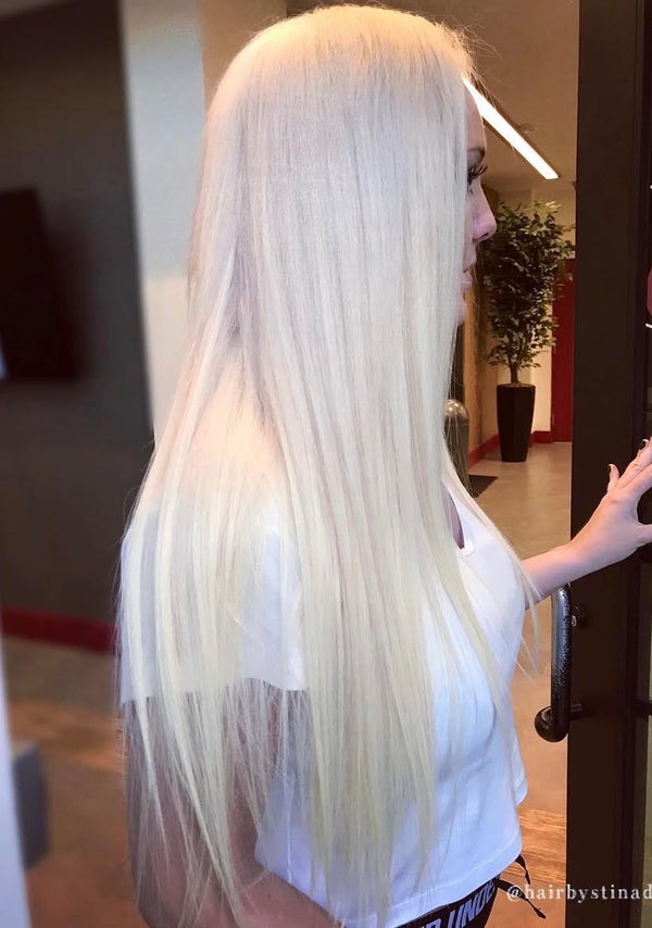Client hair extension transformation — Stina Hair Co.