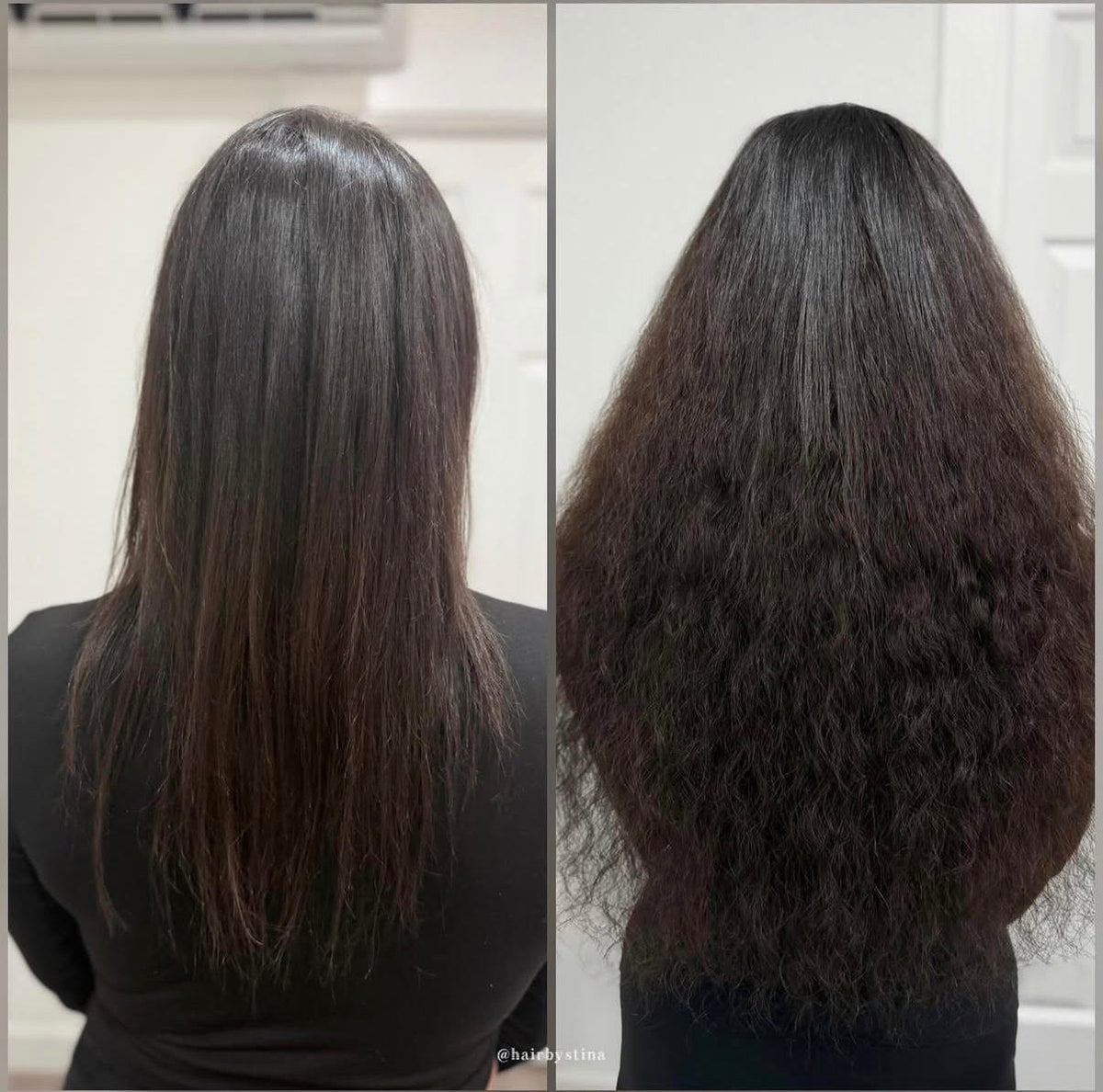 Client hair extension transformation — Stina Hair Co.