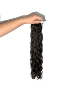 Soft Black #1B Wavy/Curly Genius Weft Hair Extensions — Stina Hair Co.