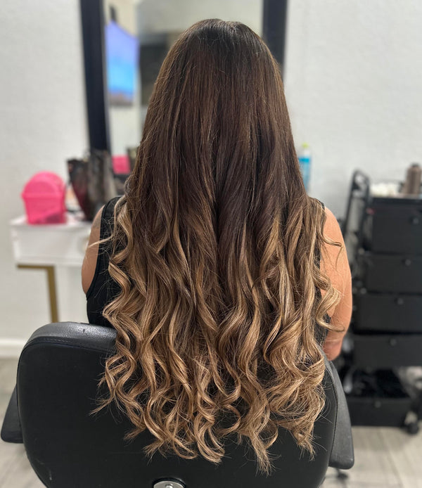 Client hair extension transformation — Stina Hair Co.