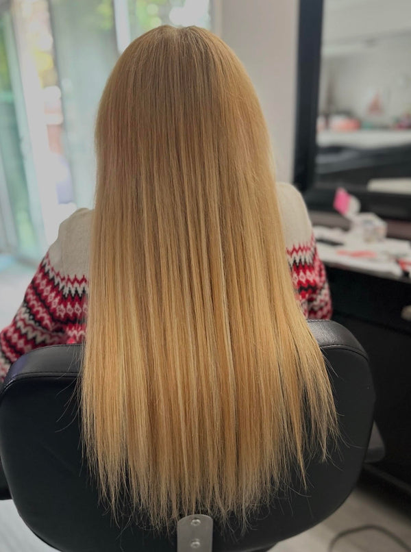 Client hair extension transformation — Stina Hair Co.