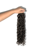 Espresso Brown #1CN Wavy/Curly Keratin Flat Tip Hair Extensions — Stina Hair Co.