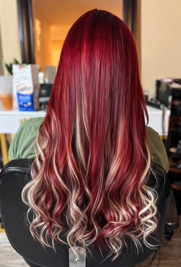 Client hair extension transformation — Stina Hair Co.