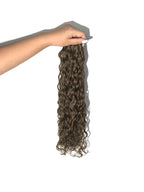 Chestnut Brown #6N Wavy/Curly Genius Weft Hair Extensions — Stina Hair Co.