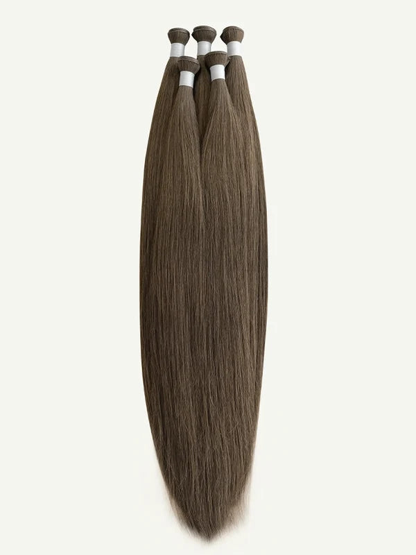 Ashy Brown Genius Weft Hair Extensions — Stina Hair Co.