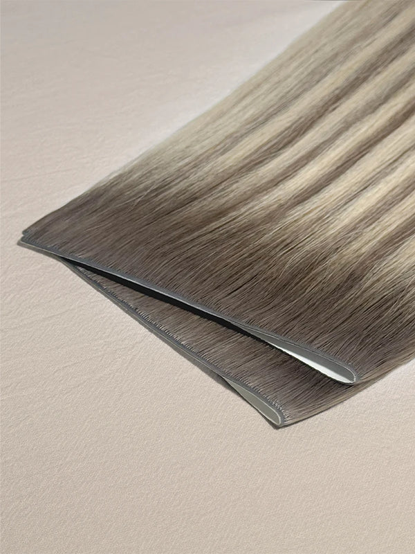 Balayage Ash hair extensions — Stina Hair Co.
