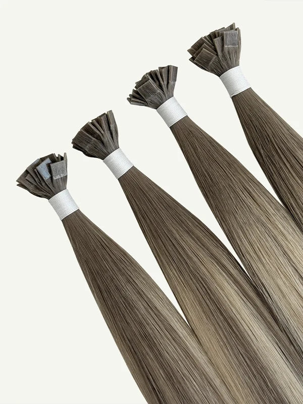 Balay Ash Keratin Flat Tip Hair Extensions — Stina Hair Co.