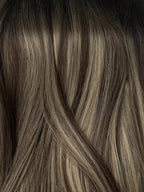 Brunette Honey #U24 Wavy/Curly Keratin Flat Tip Hair Extensions — Stina Hair Co.