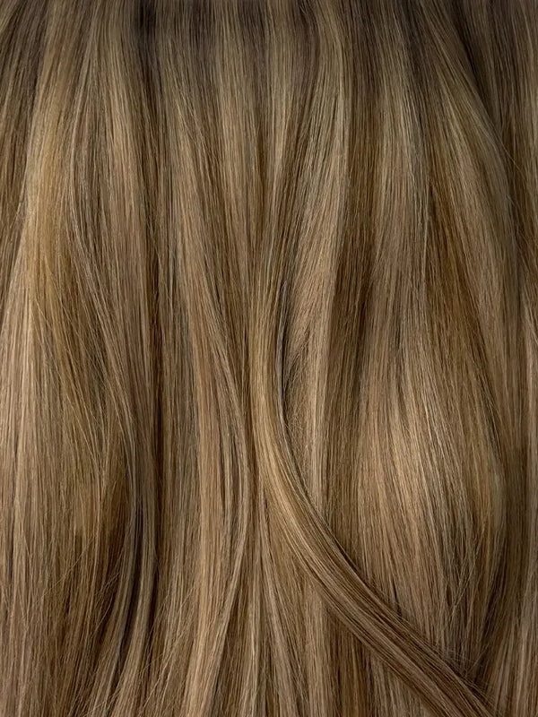 Caramel Latte #6N/9C Invisible Tape-In Weft Hair Extensions — Stina Hair Co.