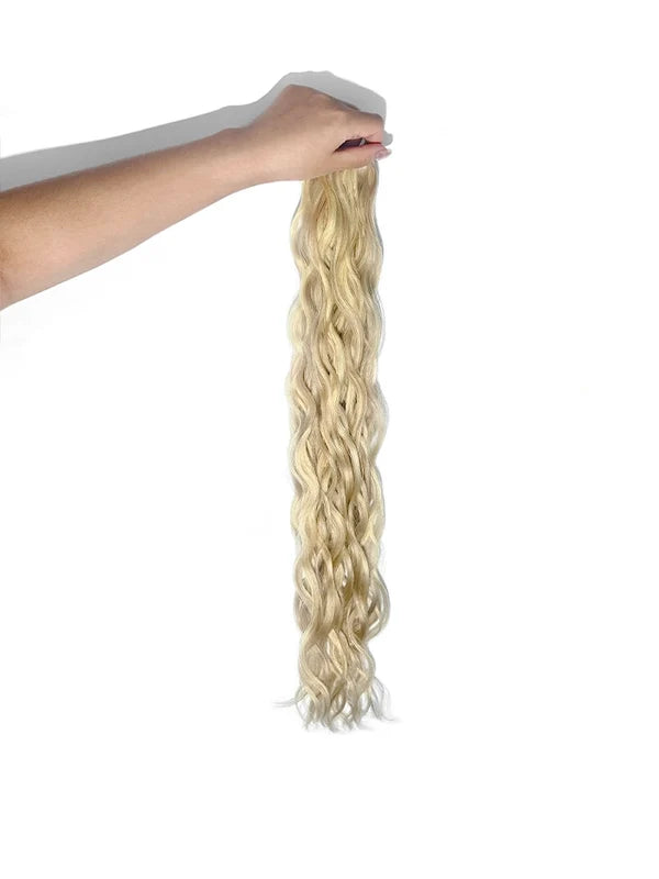 Champagne Kiss #9D/80 Wavy/Curly Genius Weft Hair Extensions — Stina Hair Co.