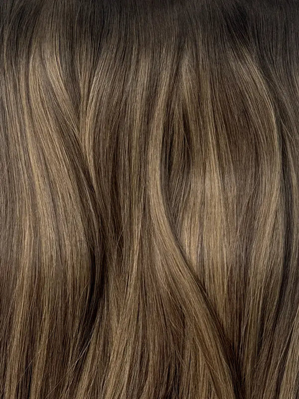 Chocolate Almond #B25 Wavy/Curly Genius Weft Hair Extensions — Stina Hair Co.