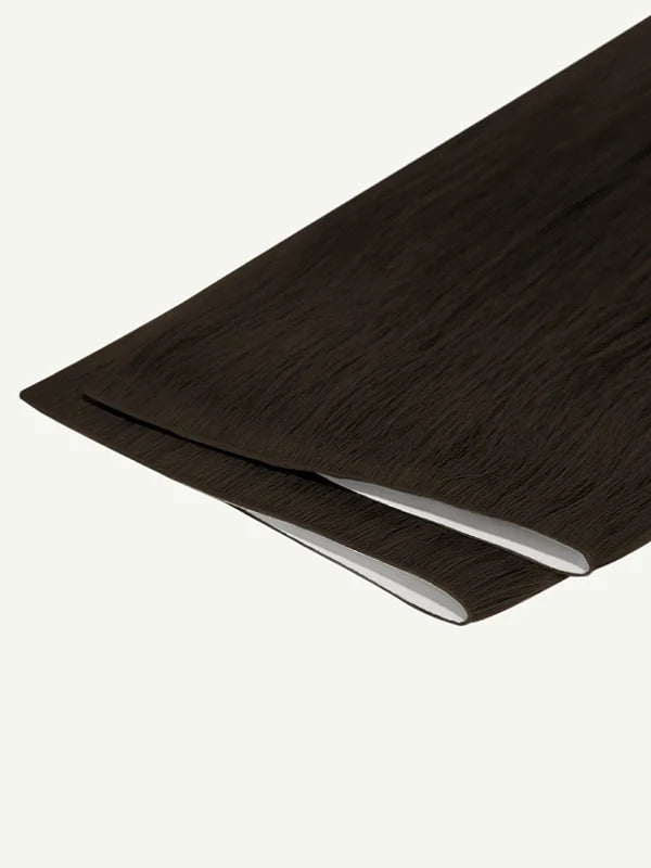 Dark Brown #2 Invisible Tape-In Weft Hair Extensions — Stina Hair Co.