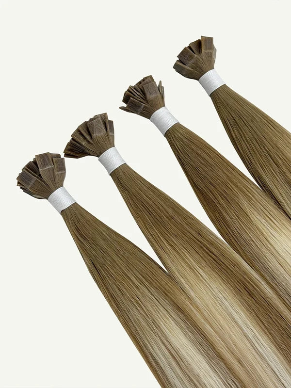 Balay #12/Ice Keratin Flat Tip Hair Extensions — Stina Hair Co.