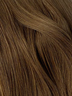 Hazelnut Brown #4 Wavy/Curly Keratin Flat Tip Hair Extensions — Stina Hair Co.