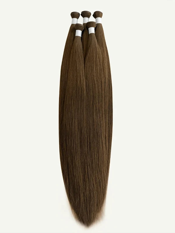 Hazelnut Brown #4 Genius Weft Hair Extensions — Stina Hair Co.