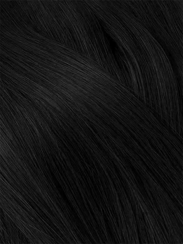 Jet Black #1 Genius Weft Hair Extensions — Stina Hair Co.