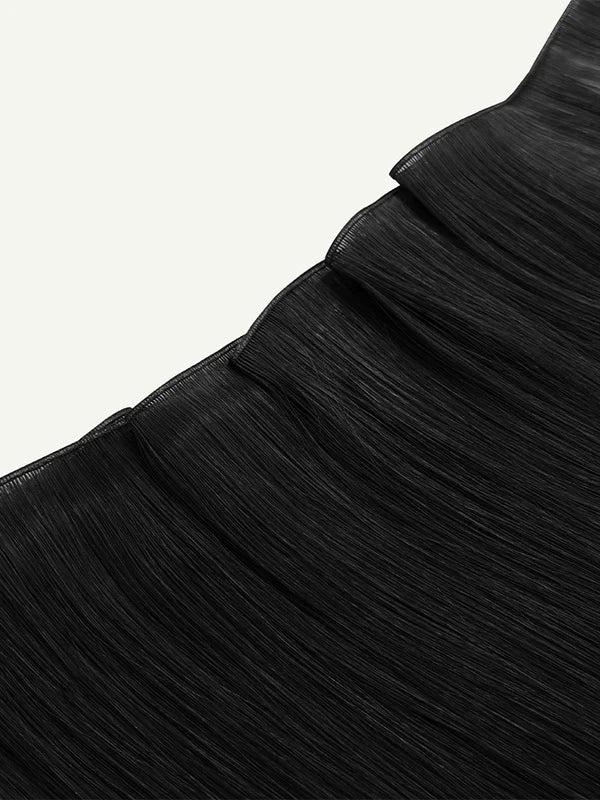 Jet Black #1 Genius Weft Hair Extensions — Stina Hair Co.