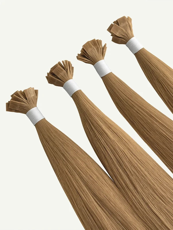 Light Golden Blonde #18 Keratin Flat Tip Hair Extensions — Stina Hair Co.