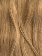 Light Golden Blonde #18 Wavy/Curly Keratin Flat Tip Hair Extensions — Stina Hair Co.