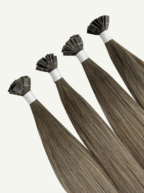Meteorite Dust Mix #S20 Keratin Flat Tip Hair Extensions — Stina Hair Co.