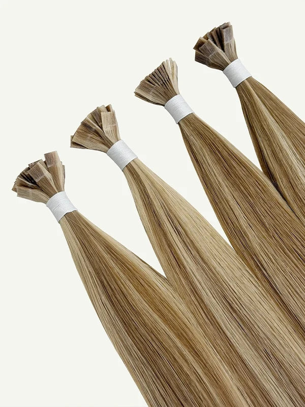 Piano Creamy Blonde #P86 Keratin Flat Tip Hair Extensions — Stina Hair Co.