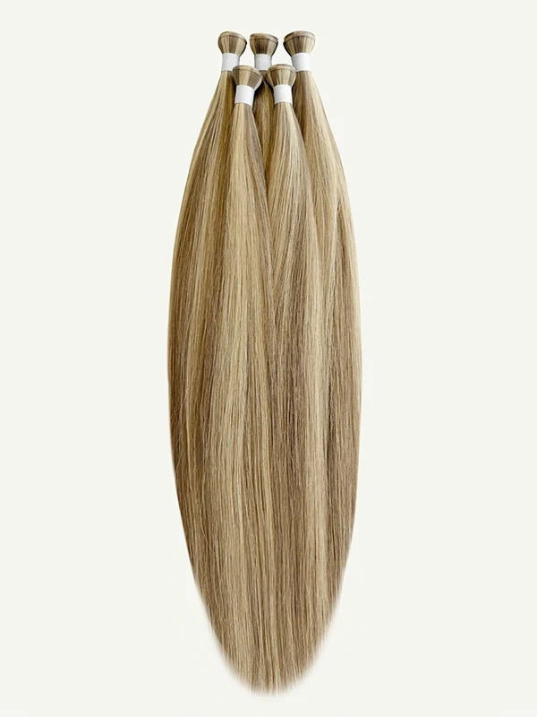 Piano Creamy Blonde #P86 Genius Weft Hair Extensions — Stina Hair Co.