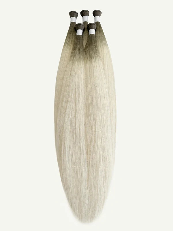 Rooted Blonde Zero #R-Ice Genius Weft Hair Extensions — Stina Hair Co.