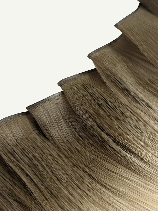 Rooted Champagne Kiss #9/80 Genius Weft Hair Extensions — Stina Hair Co.