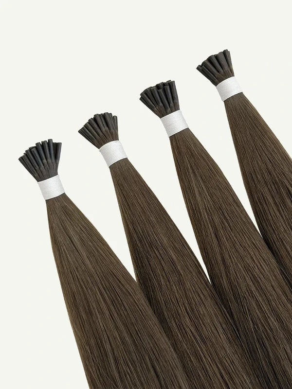 Smoke Brown #5 I-Tip Hair Extensions — Stina Hair Co.