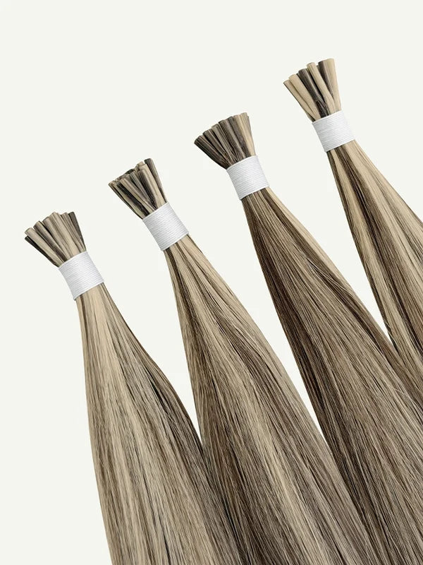Smoke Platinum #P5/80 I-Tip Hair Extensions — Stina Hair Co.