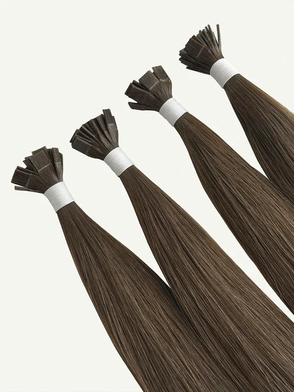 Smoke Brown #5 Keratin Flat Tip Hair Extensions — Stina Hair Co.