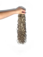 Smoke Platinum #P5/80 Wavy/Curly Keratin Flat Tip Hair Extensions — Stina Hair Co.