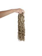Smoke Platinum #P5/80 Wavy/Curly Keratin Flat Tip Hair Extensions — Stina Hair Co.