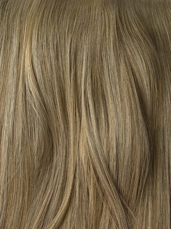 Tea Brown Mix #C29 Wavy/Curly Keratin Flat Tip Hair Extensions — Stina Hair Co.