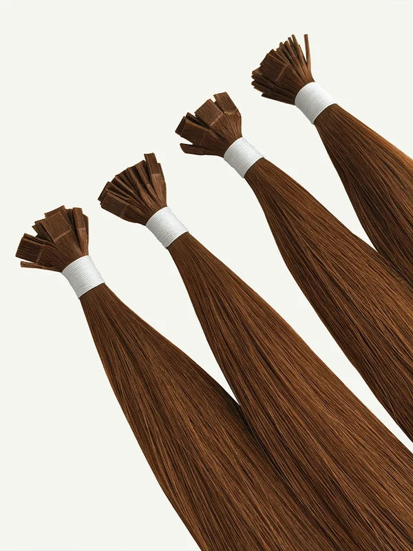 Warm Copper #33 Keratin Flat Tip Hair Extensions — Stina Hair Co.