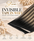 Invisible Tape-In Weft Hair Extensions — Stina Hair Co. product cover