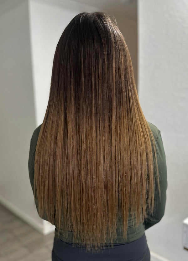 Client hair extension transformation — Stina Hair Co.