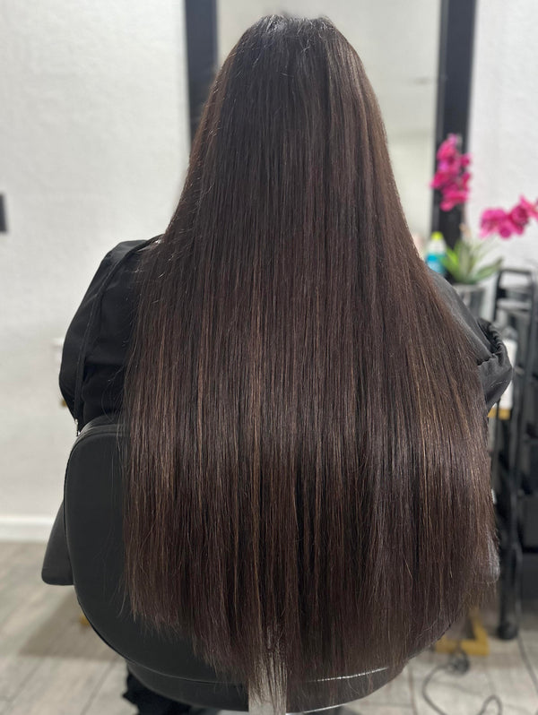 Client hair extension transformation — Stina Hair Co.