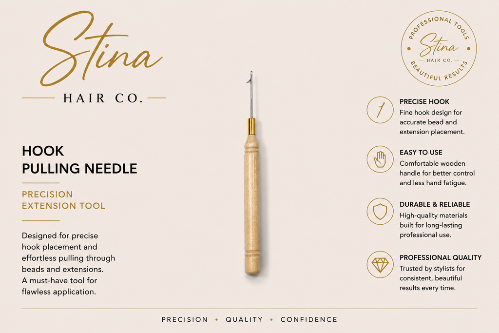 Hook Pulling Needle for Hair Extensions