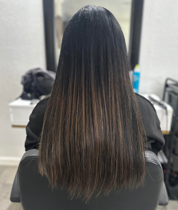 Client hair extension transformation — Stina Hair Co.